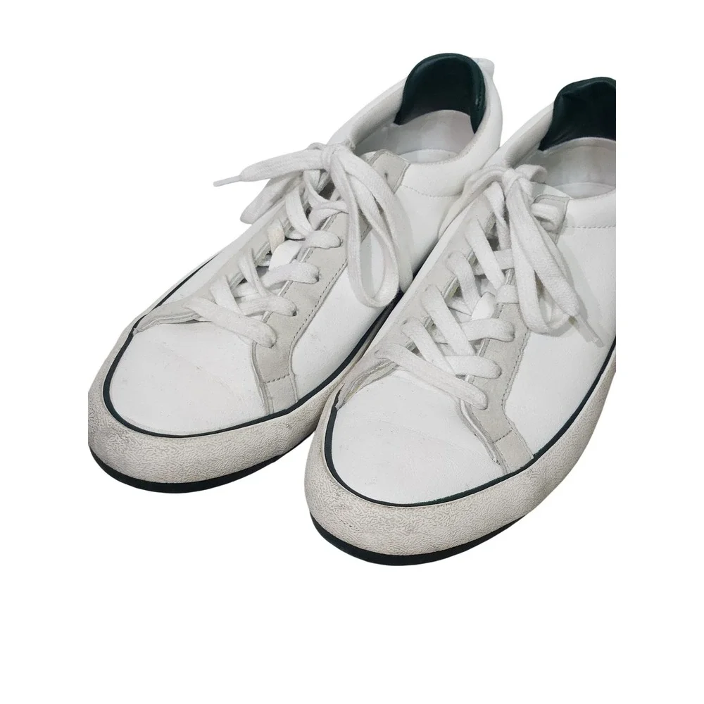 White & green Zara flat sneakers EU 39 | US 8.5‎